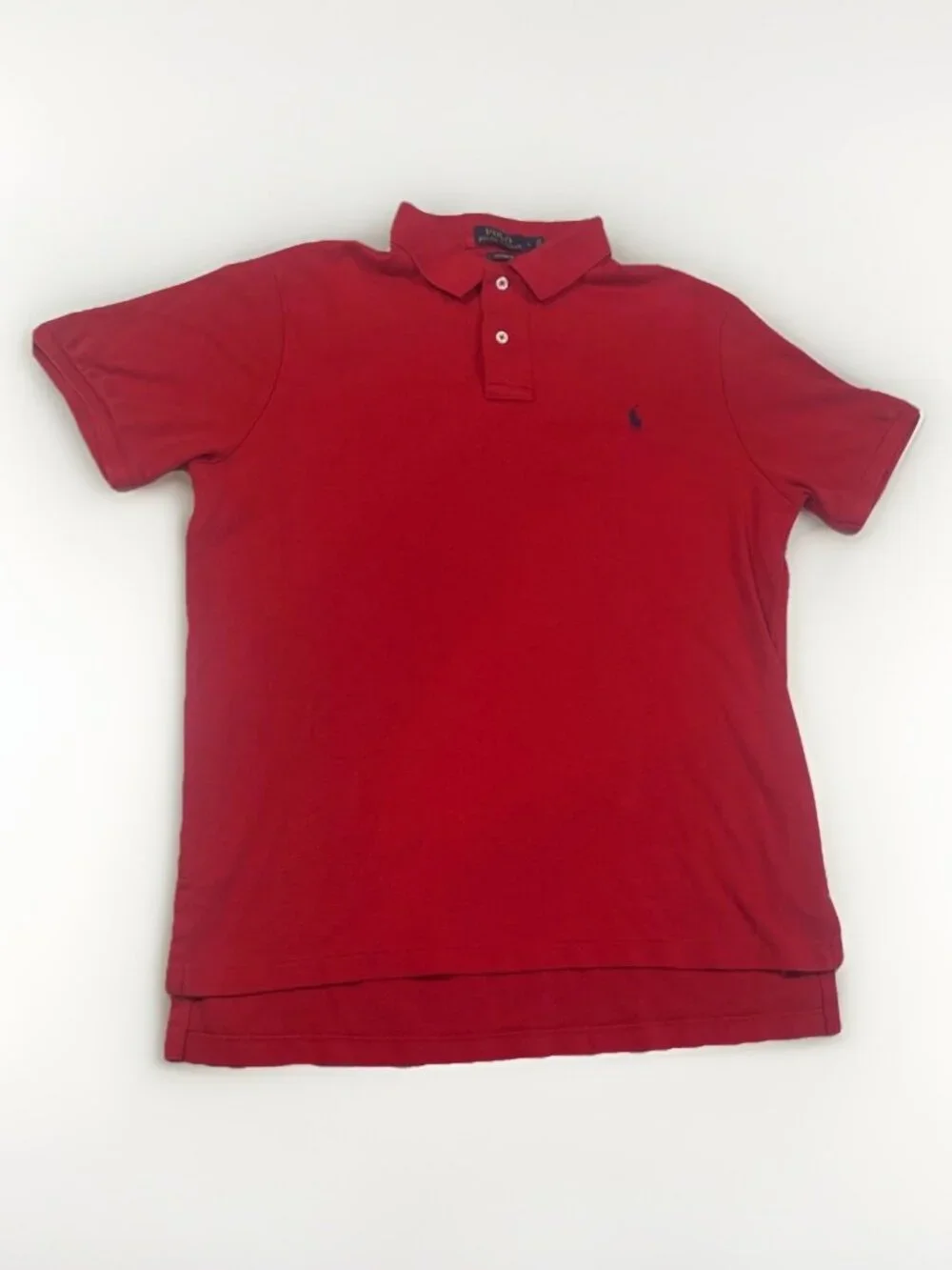 Polo Ralph Lauren Custom Fit Polo Red Large 100% Cotton $118